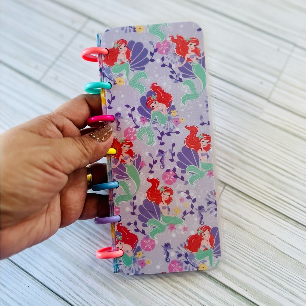 Happy planner skinny mini size weekly layout Disney Princess Ariel mermaid - Picture 6 of 12